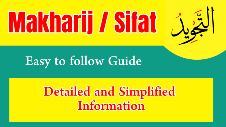 Basic Rules of Tajweed, Makharij Al Huruf, and Sifat Al Huruf